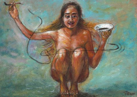 Peinture de Patmor : La tasse de café