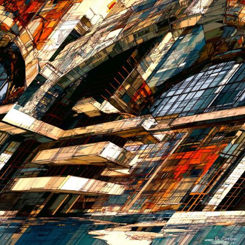 Art numérique de Corbu Pierre : Archi Quantum 04