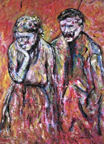 Pintura de Patmor : Les petits vieux