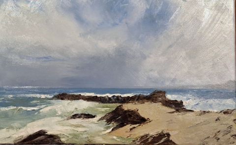 Painting Méditerannée by jean pierre gouget