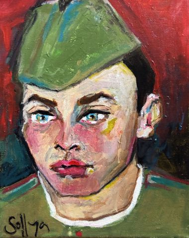 Peinture Béret vert par soffya