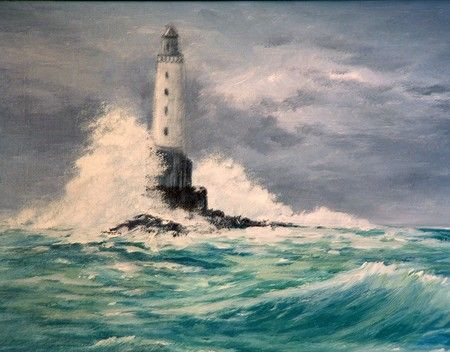 L Artiste Catherine Thivrier Forestier Phare Dans La Tempete