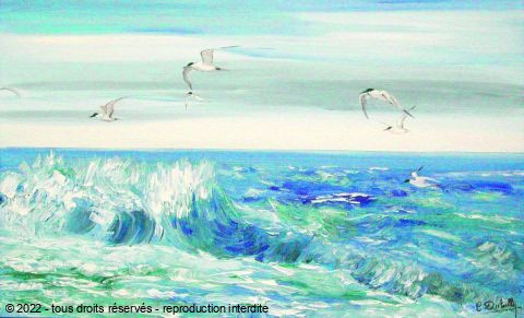 L'artiste Catherine Dutailly - La mer et le vent