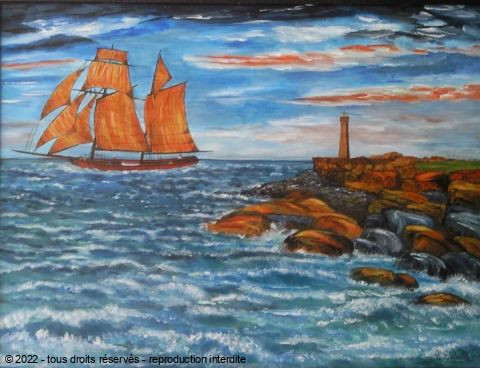 L'artiste Catherine Dutailly - Au long des côtes bretonnes