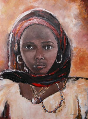 L'artiste Noelle Fenouil - bergere tchadienne