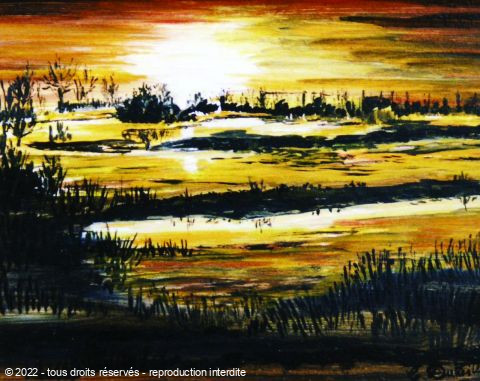 L'artiste Catherine Dutailly - lumière du marais 2