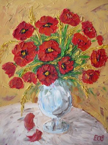 L Artiste Minaric Bouquet De Coquelicots