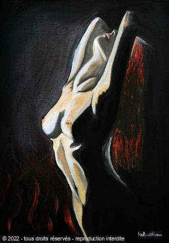 Helene Roux - Reflet abstrait d'un corps dénudé