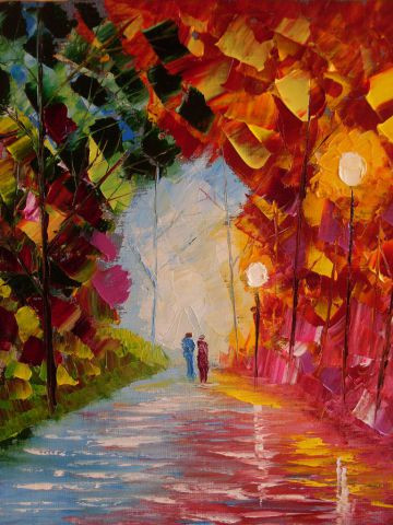 Le Chemin De L Amour Peinture Nicolas Ronnl