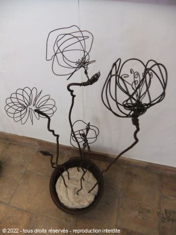 L'artiste carole zilberstein - bouquet d'immortelles 3