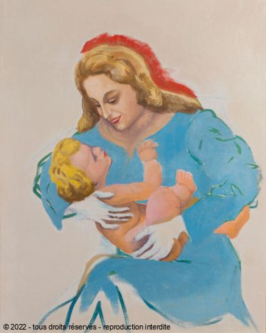 Daniel Blondeau - La Mère et l'Enfant (inachevé)