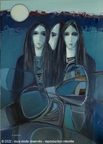 L'artiste Noureddine ZEKARA   - Femmes de lune