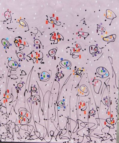 L'artiste carole zilberstein - fleurs rythmiques