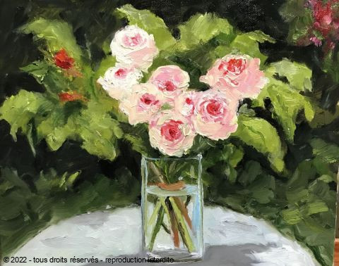 milsant -    bouquet de petites roses 
