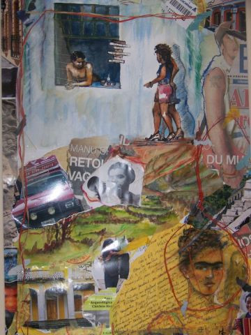 L'artiste marie stricher - Scène de rue Mexicaine