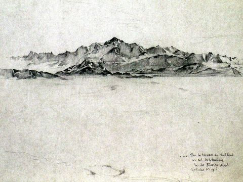 Mont Blanc - Dessin - drawing E M