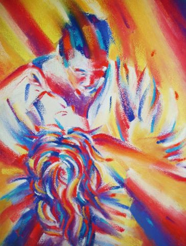 L'artiste FREDERIQUE NALPAS - Mi Amor 1 (peinture tango)