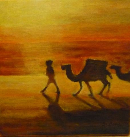 L'artiste Suzanne ACCARIES - Au Sahara